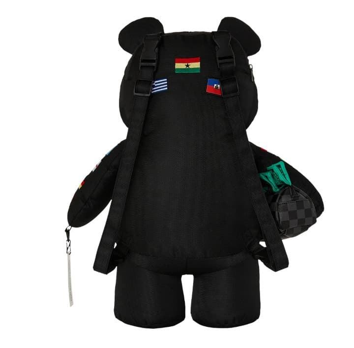 Mochila de Oso Sprayground James Flags Bear 910B7742NSZ - Imagen 3
