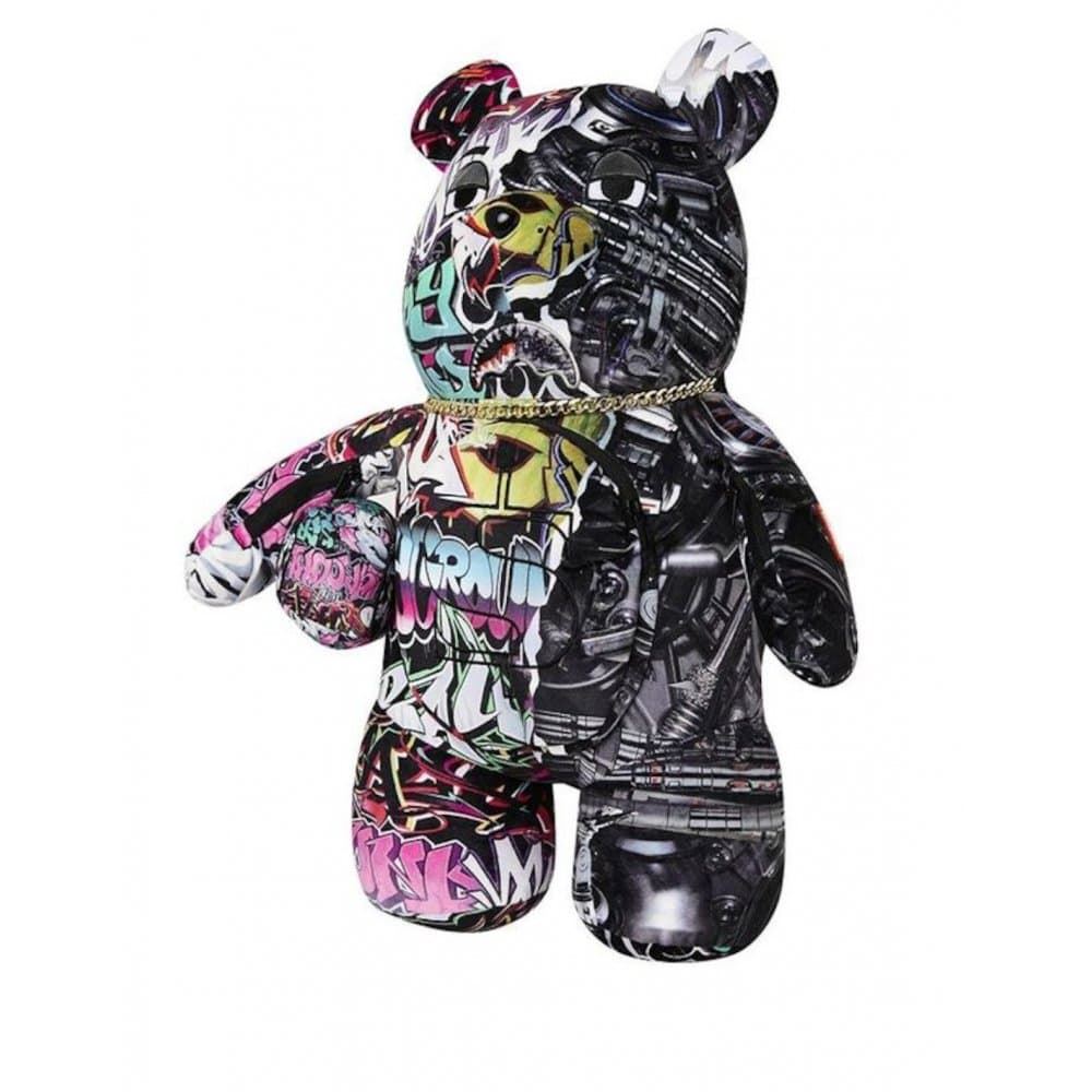 Mochila de Oso Sprayground Split Cybershark Moneybear 910B8052NSZ - Imagen 2