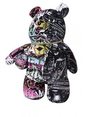 Mochila de Oso Sprayground Split Cybershark Moneybear 910B8052NSZ - Imagen 2