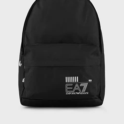 Mochila EA7 Emporio Armani 245081 CC940 02021 black/white logo - Imagen 1