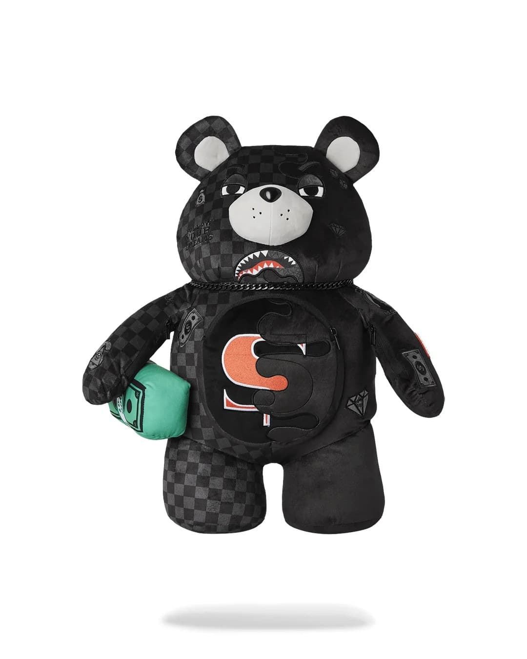 Mochila oso Sprayground 9100B7476NSZ Unfinished shark teddy bear - Imagen 1