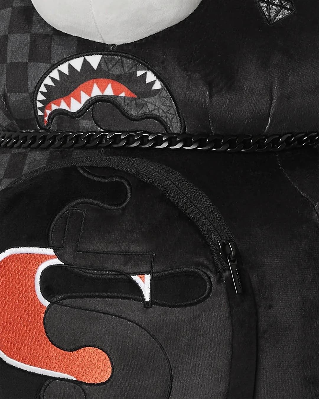 Mochila oso Sprayground 9100B7476NSZ Unfinished shark teddy bear - Imagen 6