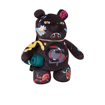 Mochila oso Sprayground 910B6158NSZ Snakes on a bag teddy bear - Imagen 2