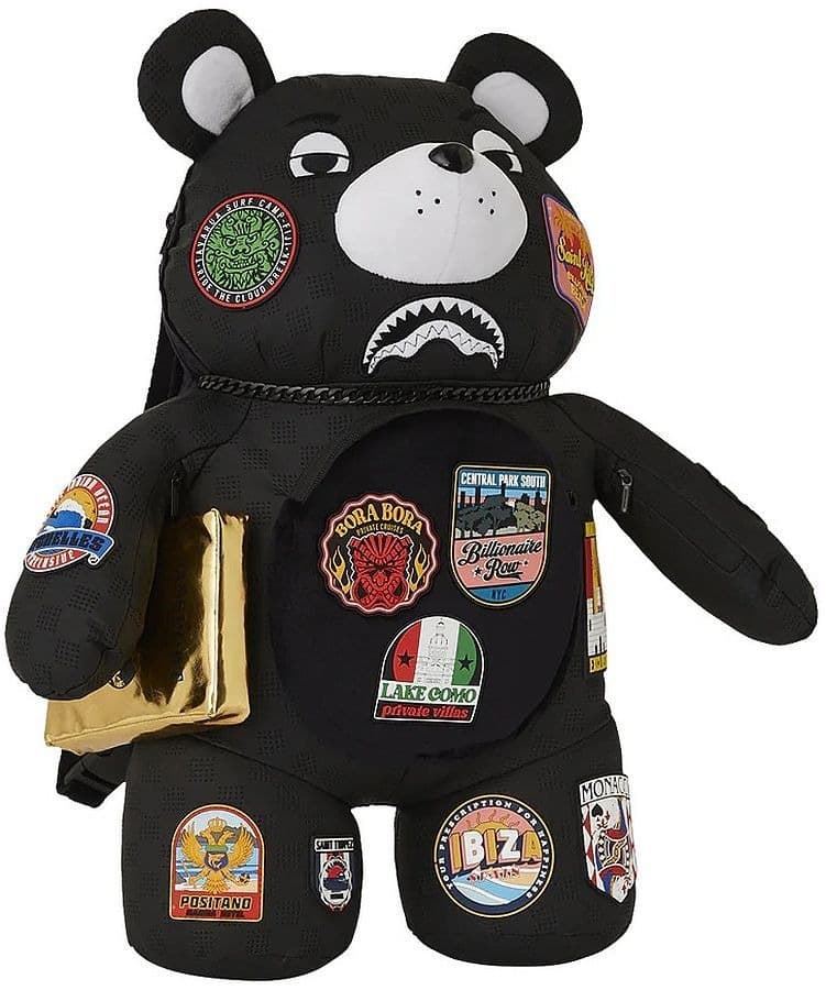 Mochila oso Sprayground 910B7436NSZ Global Mogul Billionaire Teddy Bear - Imagen 1