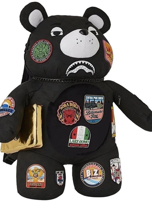 Mochila oso Sprayground 910B7436NSZ Global Mogul Billionaire Teddy Bear - Imagen 1