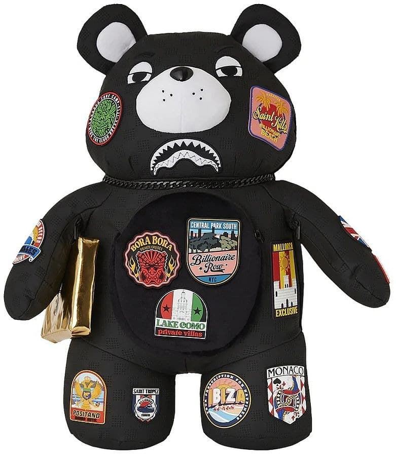 Mochila oso Sprayground 910B7436NSZ Global Mogul Billionaire Teddy Bear - Imagen 2
