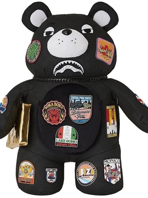 Mochila oso Sprayground 910B7436NSZ Global Mogul Billionaire Teddy Bear - Imagen 2