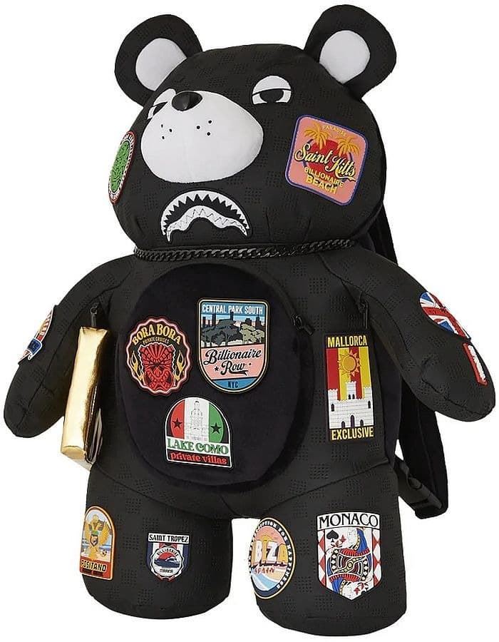 Mochila oso Sprayground 910B7436NSZ Global Mogul Billionaire Teddy Bear - Imagen 3