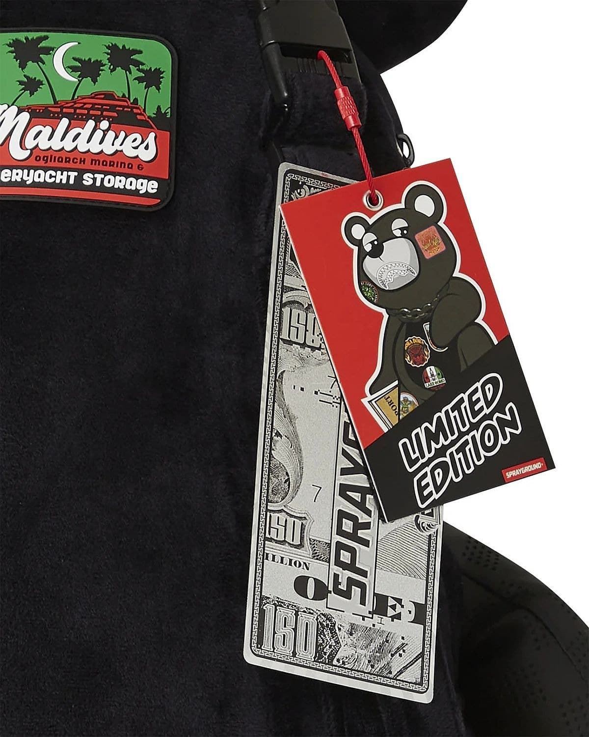 Mochila oso Sprayground 910B7436NSZ Global Mogul Billionaire Teddy Bear - Imagen 6