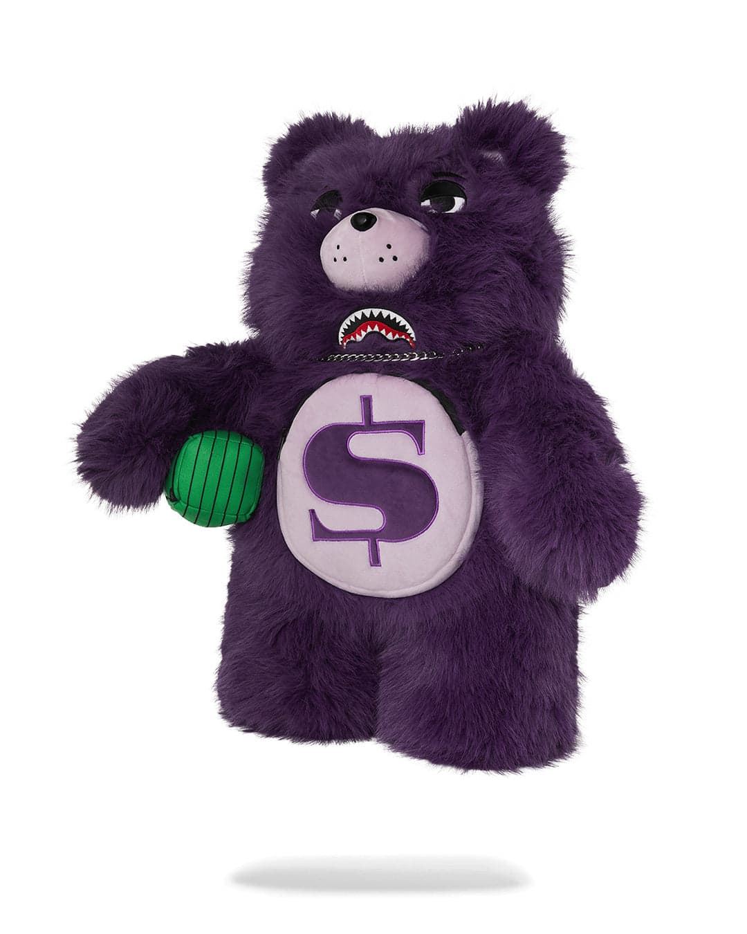 Mochila oso Sprayground 910B8181NSZ Fur Cray Purp Moneybear Backpack - Imagen 3