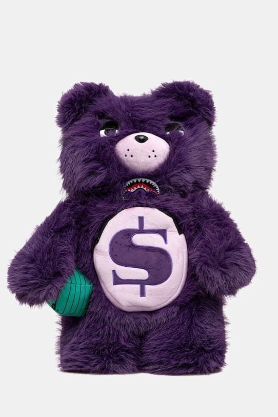 Mochila oso Sprayground 910B8181NSZ Fur Cray Purp Moneybear Backpack - Imagen 1