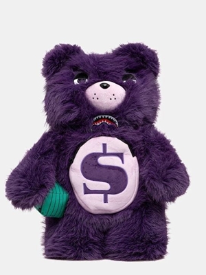 Mochila oso Sprayground 910B8181NSZ Fur Cray Purp Moneybear Backpack - Imagen 1