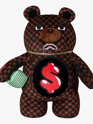 Mochila Oso Sprayground Sharks in Paris Brown 910B9308NSZ - Imagen 1