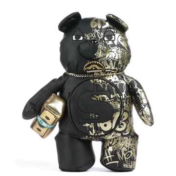 Mochila Sparyground 910B5538NSZ HAlf Graff Gold Bear Backpack - Imagen 1