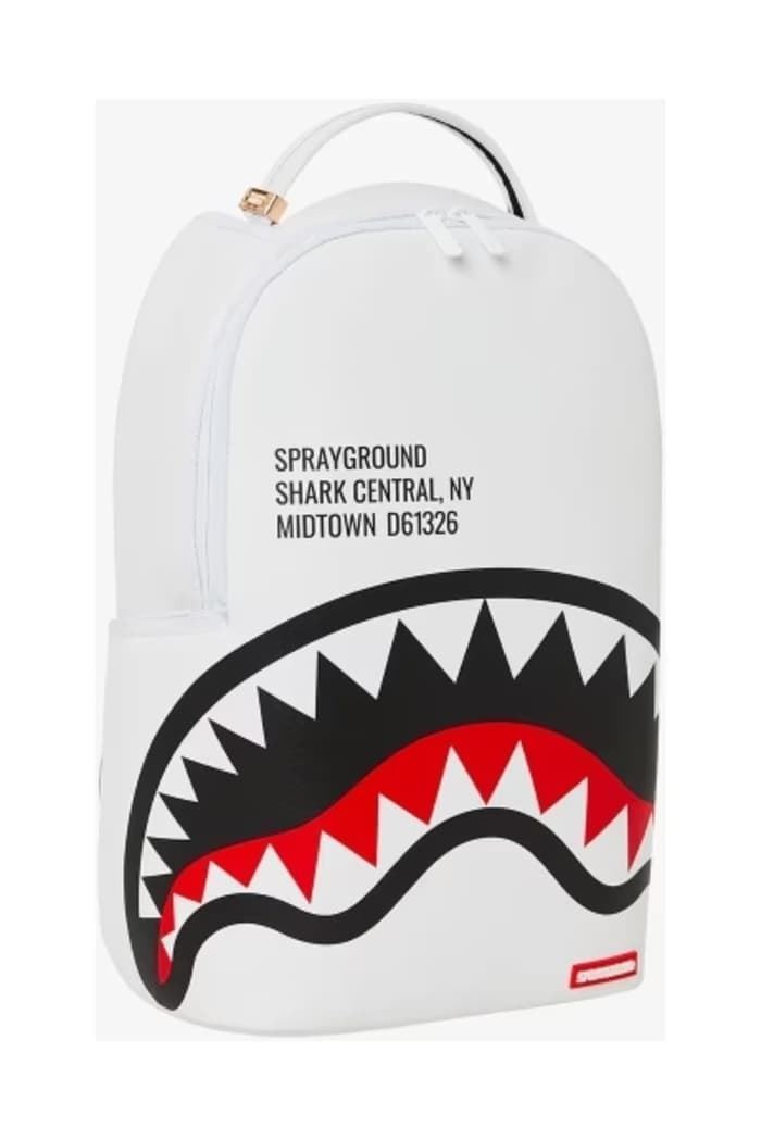 Mochila Sprayground 910B5489NSZ Shark Central 2.0 white - Imagen 3