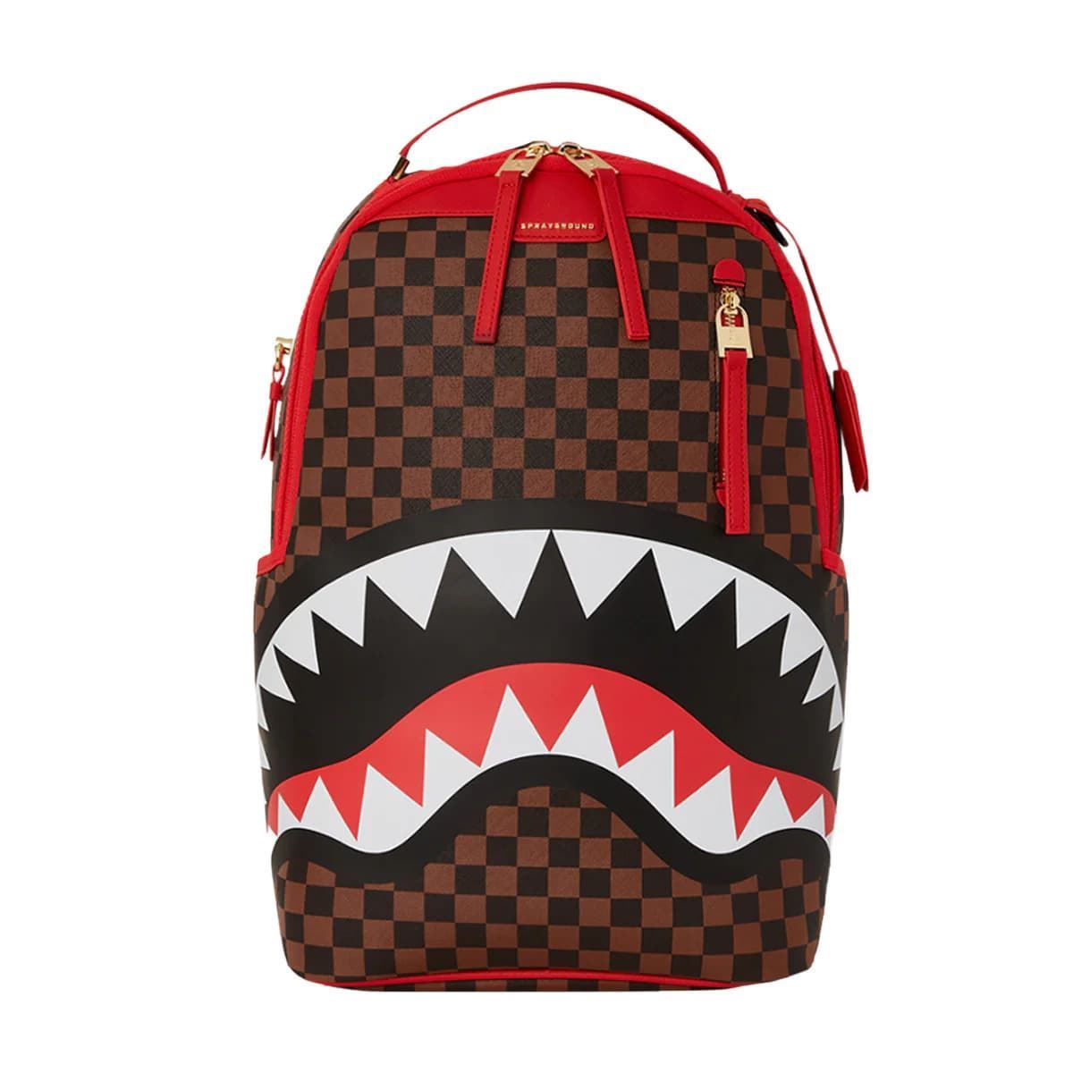 Mochila SPRAYGROUND 910B5501NSZ Red Sharks in Paris Dlxsv backpack - Imagen 1