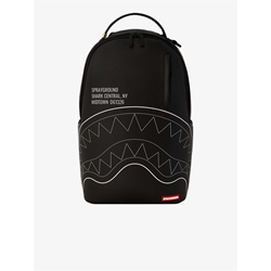 Mochila Sprayground 910B6366NSZ Shark Central Solid Black White Line Shark - Imagen 1
