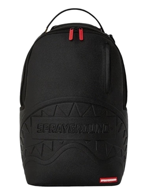 Mochila Sprayground 910B6396NSZ Shark Smash Logo Black All Embossed - Imagen 1