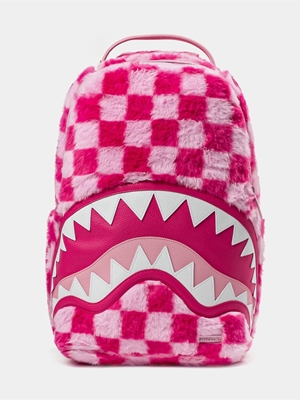 Mochila SPRAYGROUND 910B8179NSZ Pink Fur Check Backpack - Imagen 1