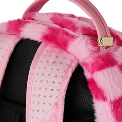Mochila SPRAYGROUND 910B8179NSZ Pink Fur Check Backpack - Imagen 2