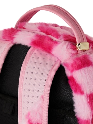 Mochila SPRAYGROUND 910B8179NSZ Pink Fur Check Backpack - Imagen 2