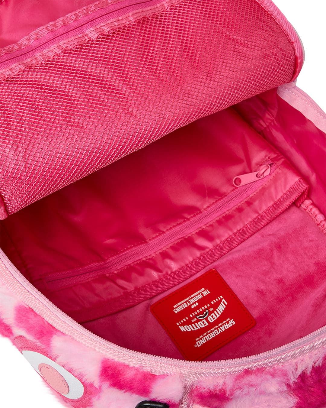 Mochila SPRAYGROUND 910B8179NSZ Pink Fur Check Backpack - Imagen 3
