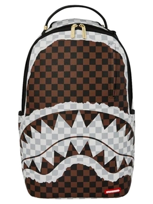 Mochila Sprayground 910B8290NSZ Cream Brown Tear Check Backpack - Imagen 1