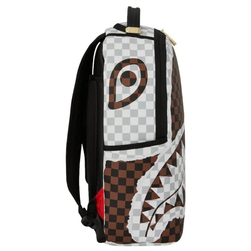 Mochila Sprayground 910B8290NSZ Cream Brown Tear Check Backpack - Imagen 2