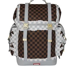Mochila Sprayground 910B8292NSZ Cream Brown Tear Check Montecarlo - Imagen 1