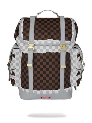 Mochila Sprayground 910B8292NSZ Cream Brown Tear Check Montecarlo - Imagen 1