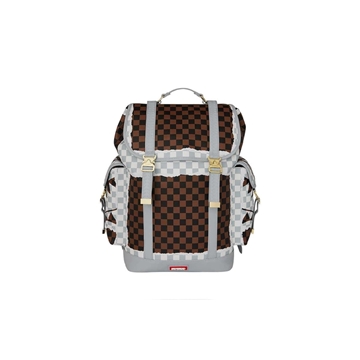 Mochila Sprayground 910B8292NSZ Cream Brown Tear Check Montecarlo - Imagen 1