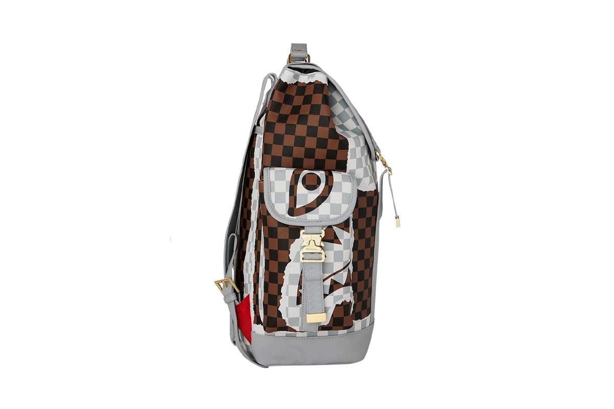 Mochila Sprayground 910B8292NSZ Cream Brown Tear Check Montecarlo - Imagen 2