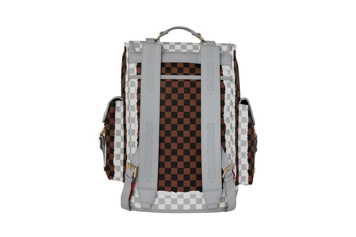 Mochila Sprayground 910B8292NSZ Cream Brown Tear Check Montecarlo - Imagen 3