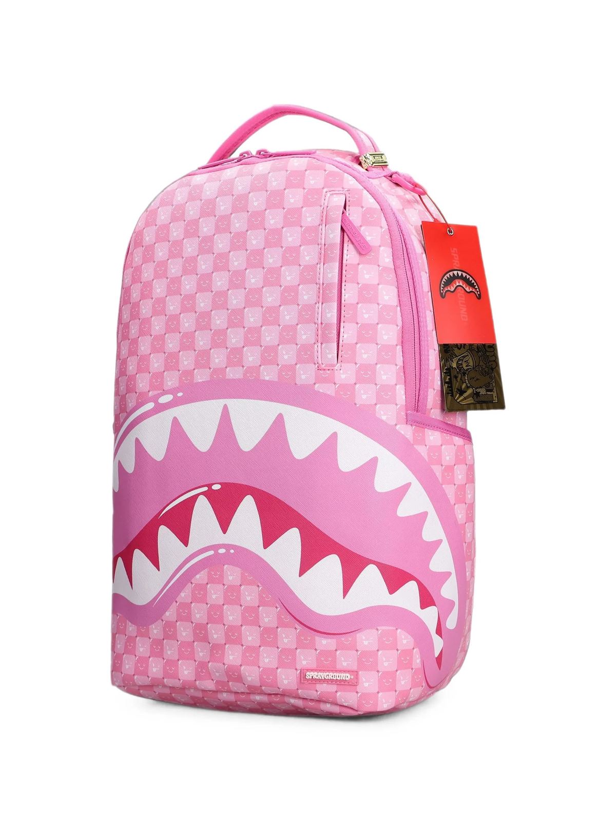 Mochila SPRAYGROUND 910B8715NSZ Pink New Check Faces Backpack - Imagen 3