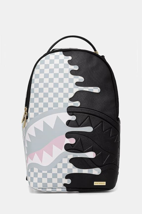 Mochila SPRAYGROUND 910B8758NSZ Cream Check Side Drip Backpack - Imagen 1