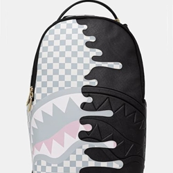 Mochila SPRAYGROUND 910B8758NSZ Cream Check Side Drip Backpack - Imagen 1