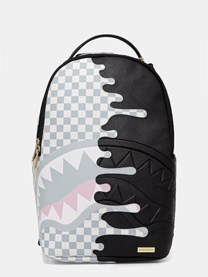 Mochila SPRAYGROUND 910B8758NSZ Cream Check Side Drip Backpack - Imagen 1