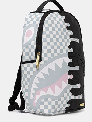 Mochila SPRAYGROUND 910B8758NSZ Cream Check Side Drip Backpack - Imagen 2