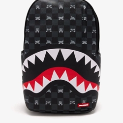 Mochila SPRAYGROUND 910B8872NSZ Gray Peeking Character Check Backpack - Imagen 1