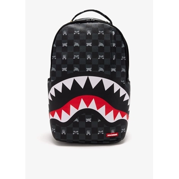 Mochila SPRAYGROUND 910B8872NSZ Gray Peeking Character Check Backpack - Imagen 1