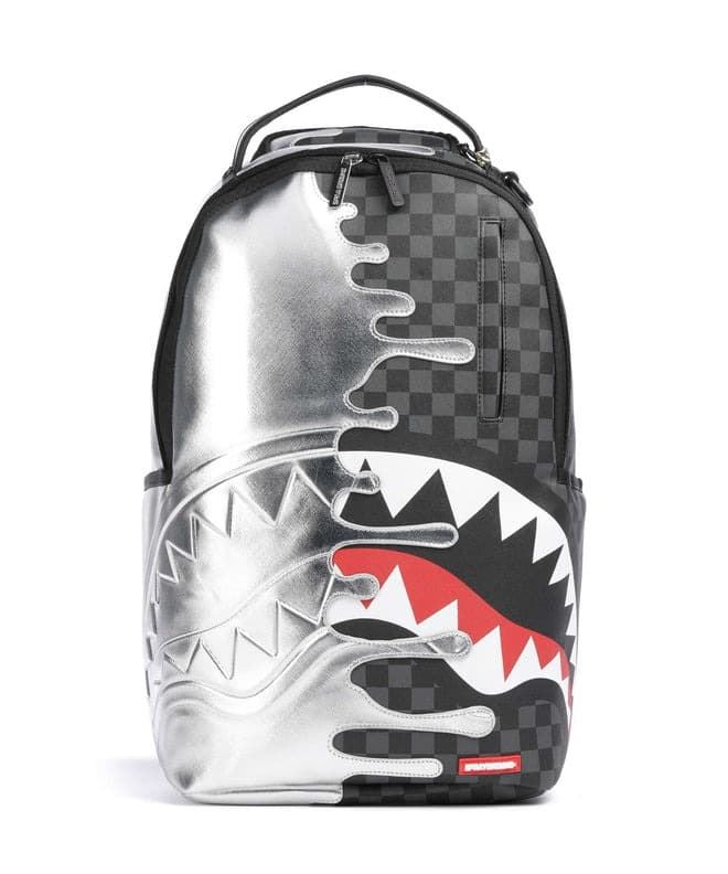 Mochila SPRAYGROUND 910B8940NSZ Silver Side Drip Backpack - Imagen 1