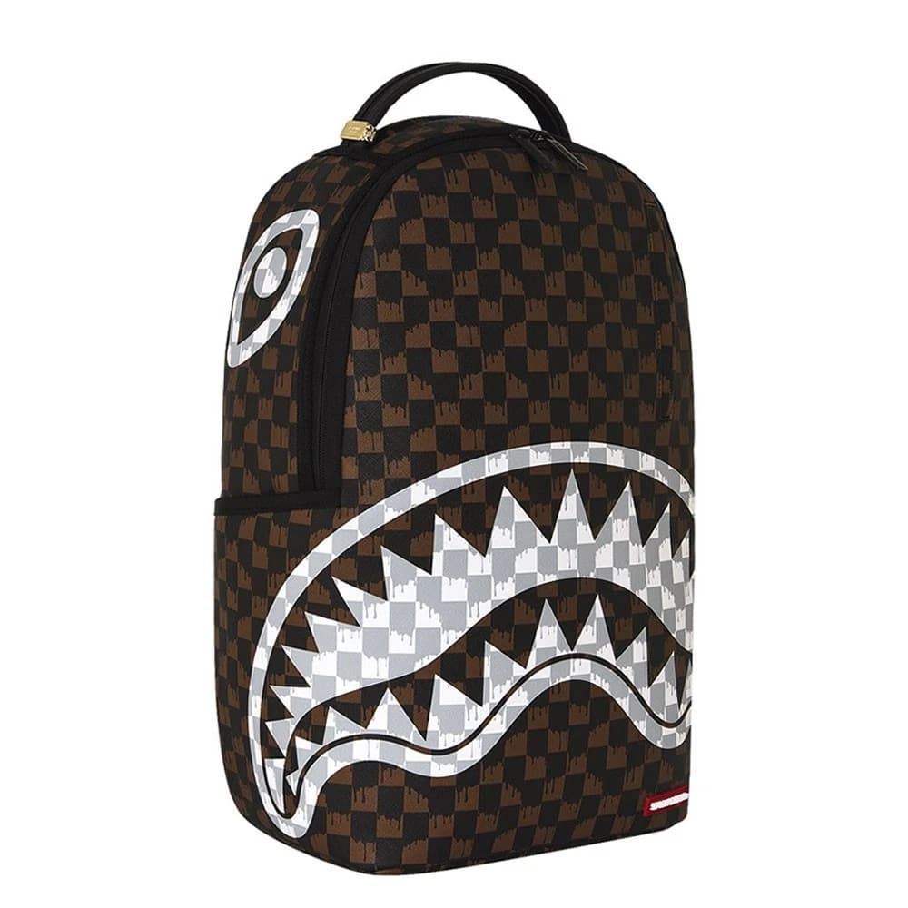 Mochila Sprayground Brown and Cream Drip Shark 910B8552NSZ - Imagen 4