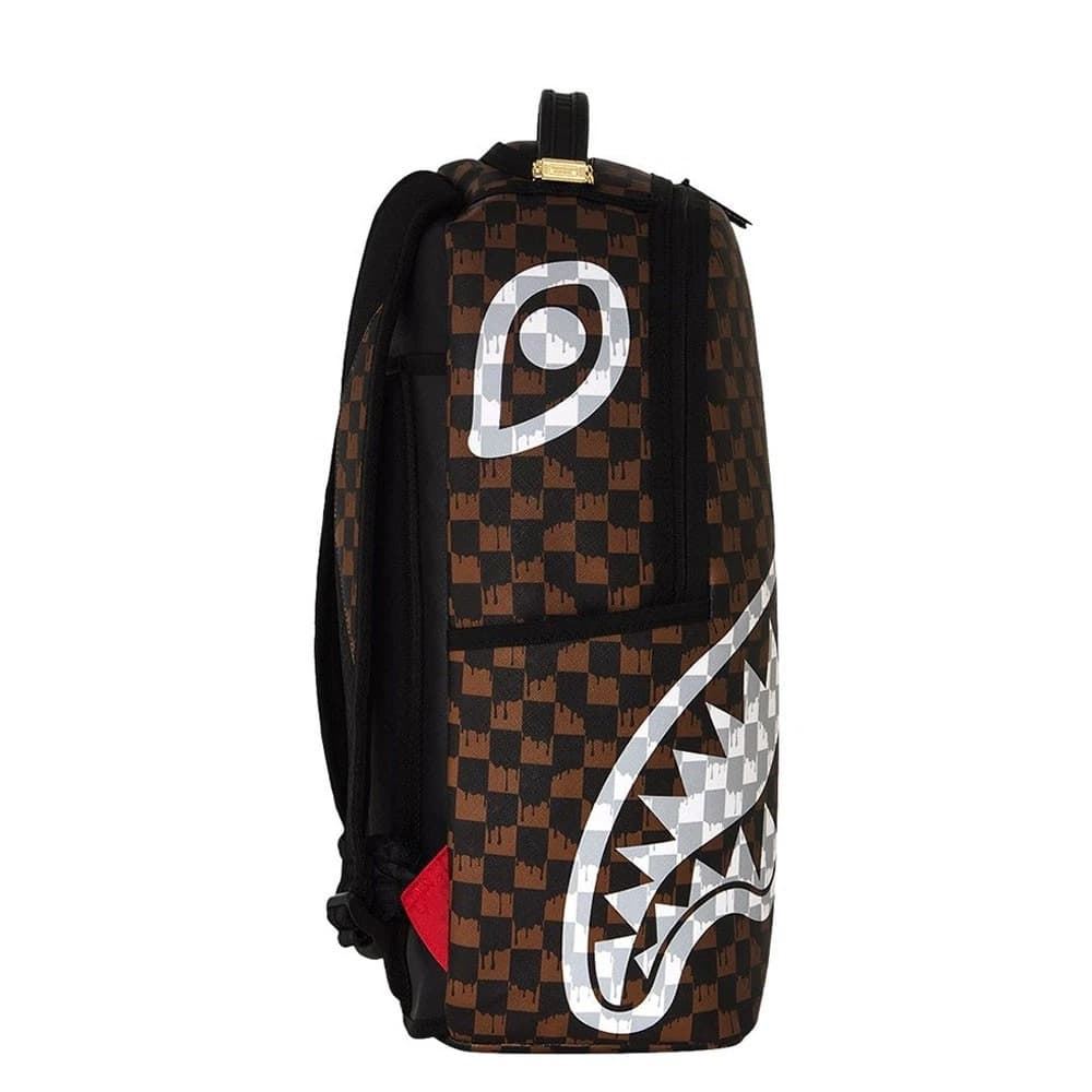 Mochila Sprayground Brown and Cream Drip Shark 910B8552NSZ - Imagen 5