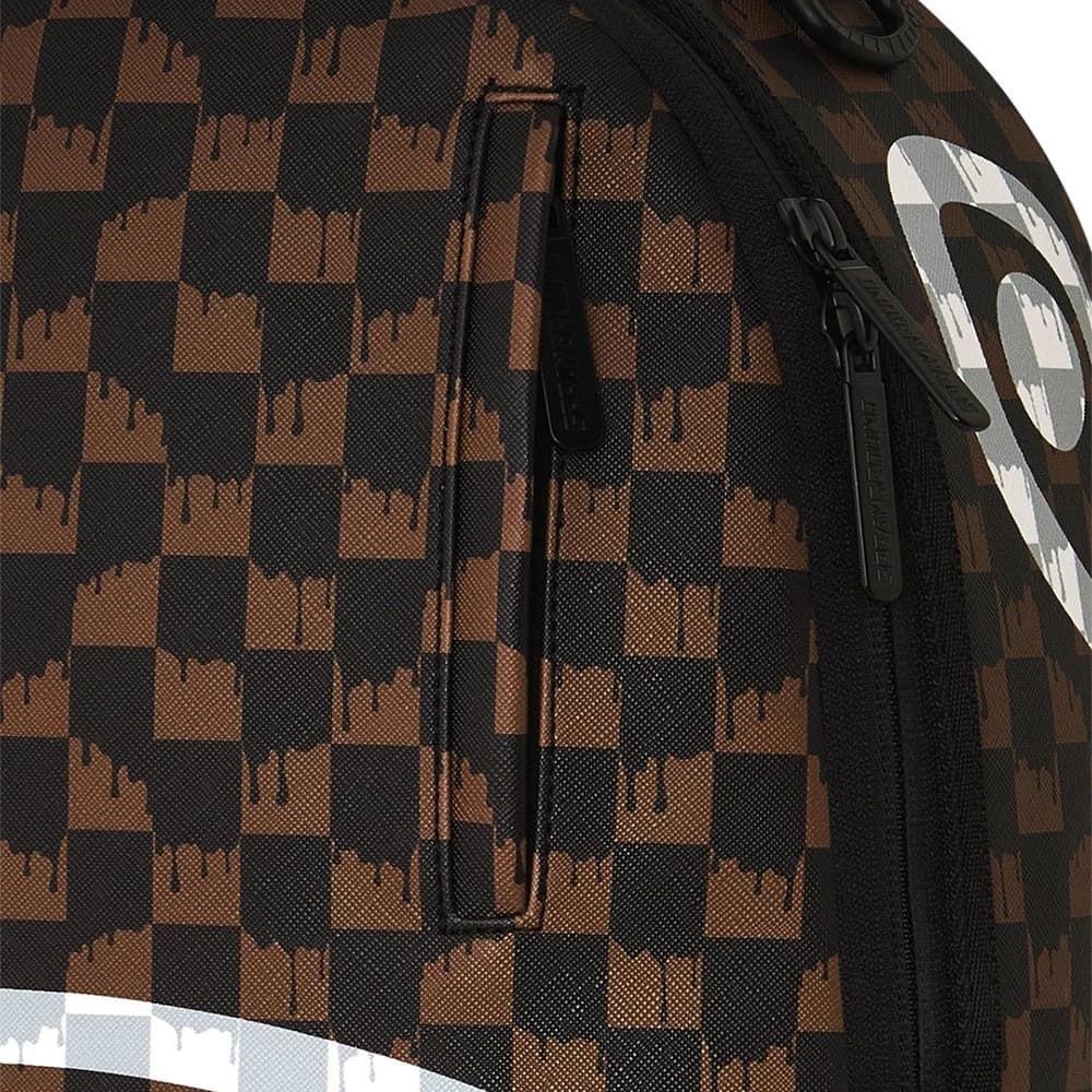 Mochila Sprayground Brown and Cream Drip Shark 910B8552NSZ - Imagen 6