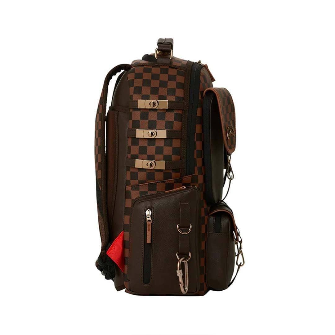 Mochila Sprayground BROWN CHECKERED SPECIALOPS BACKPACK - Imagen 2