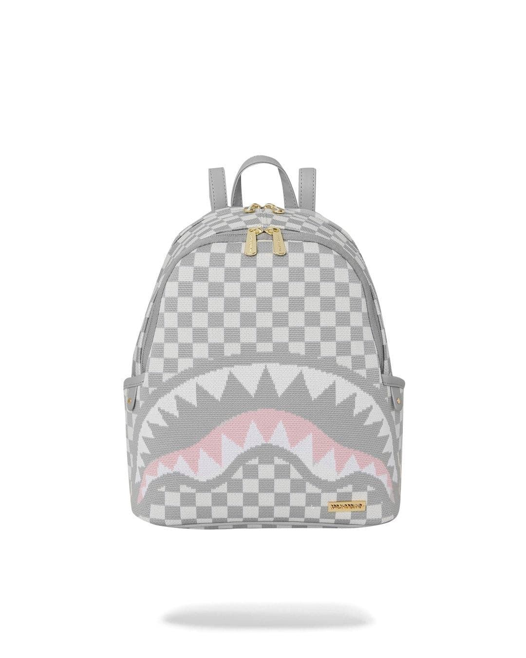 Mochila Sprayground Knit Sharks in Paris in Cream Savage 910B7849NSZ - Imagen 1