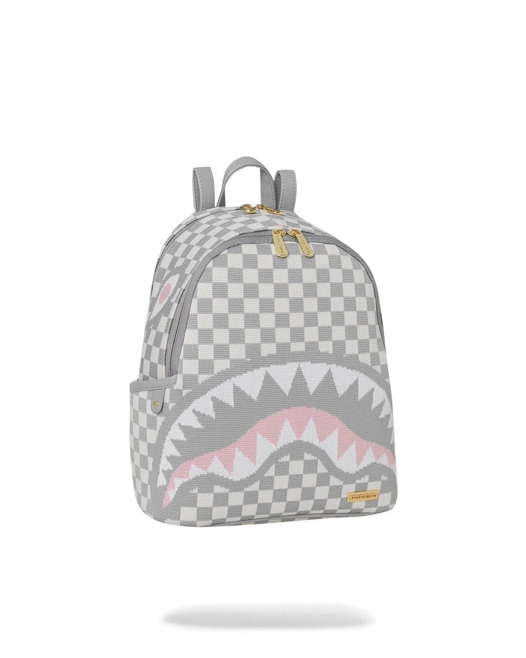Mochila Sprayground Knit Sharks in Paris in Cream Savage 910B7849NSZ - Imagen 2