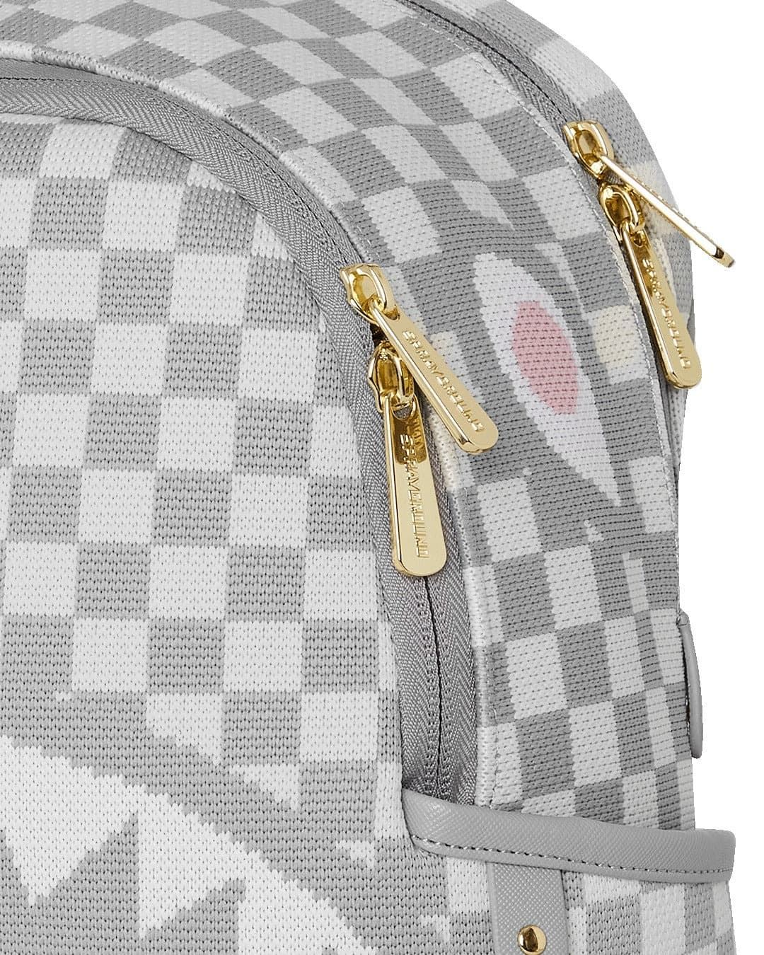Mochila Sprayground Knit Sharks in Paris in Cream Savage 910B7849NSZ - Imagen 4