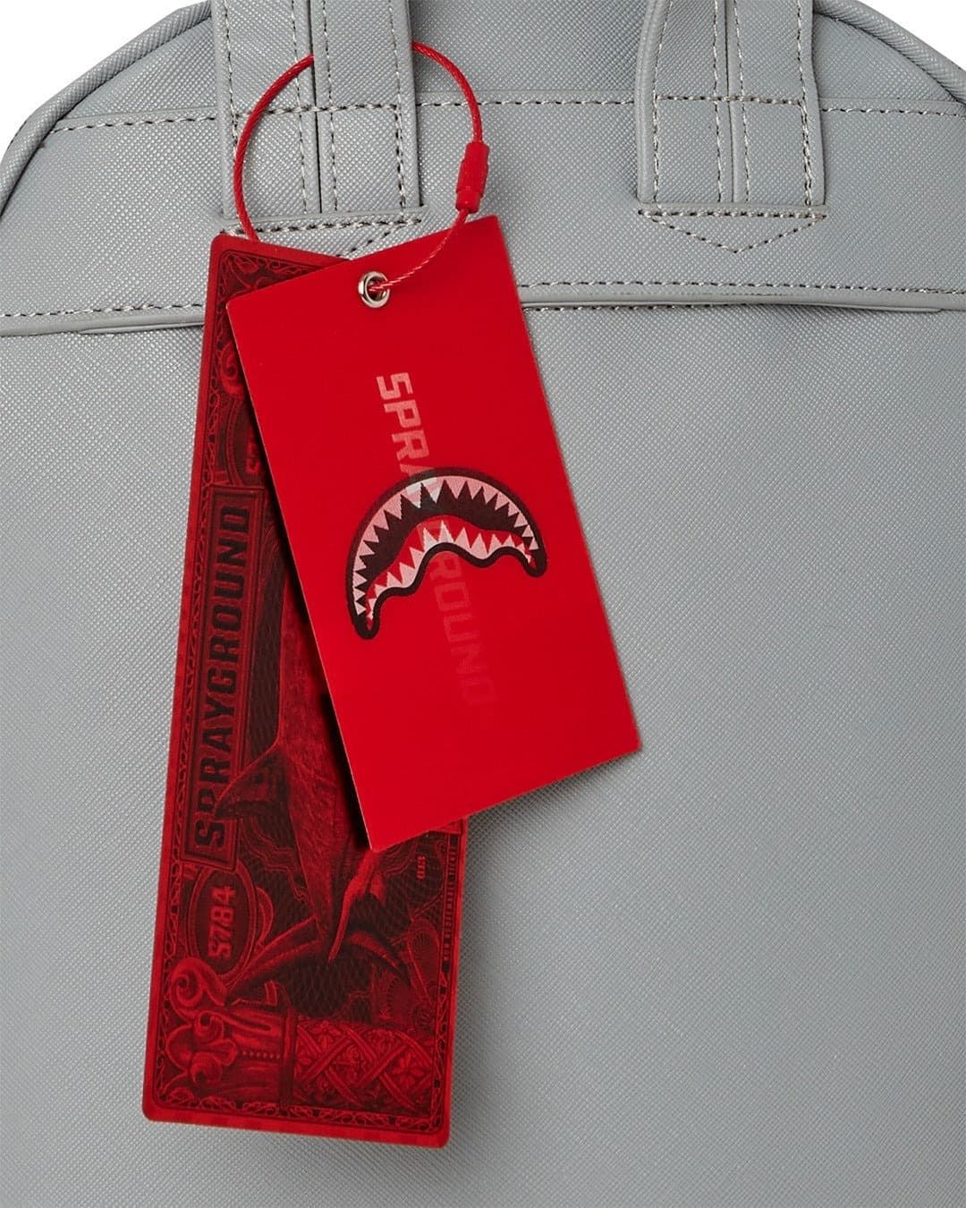 Mochila Sprayground Knit Sharks in Paris in Cream Savage 910B7849NSZ - Imagen 6