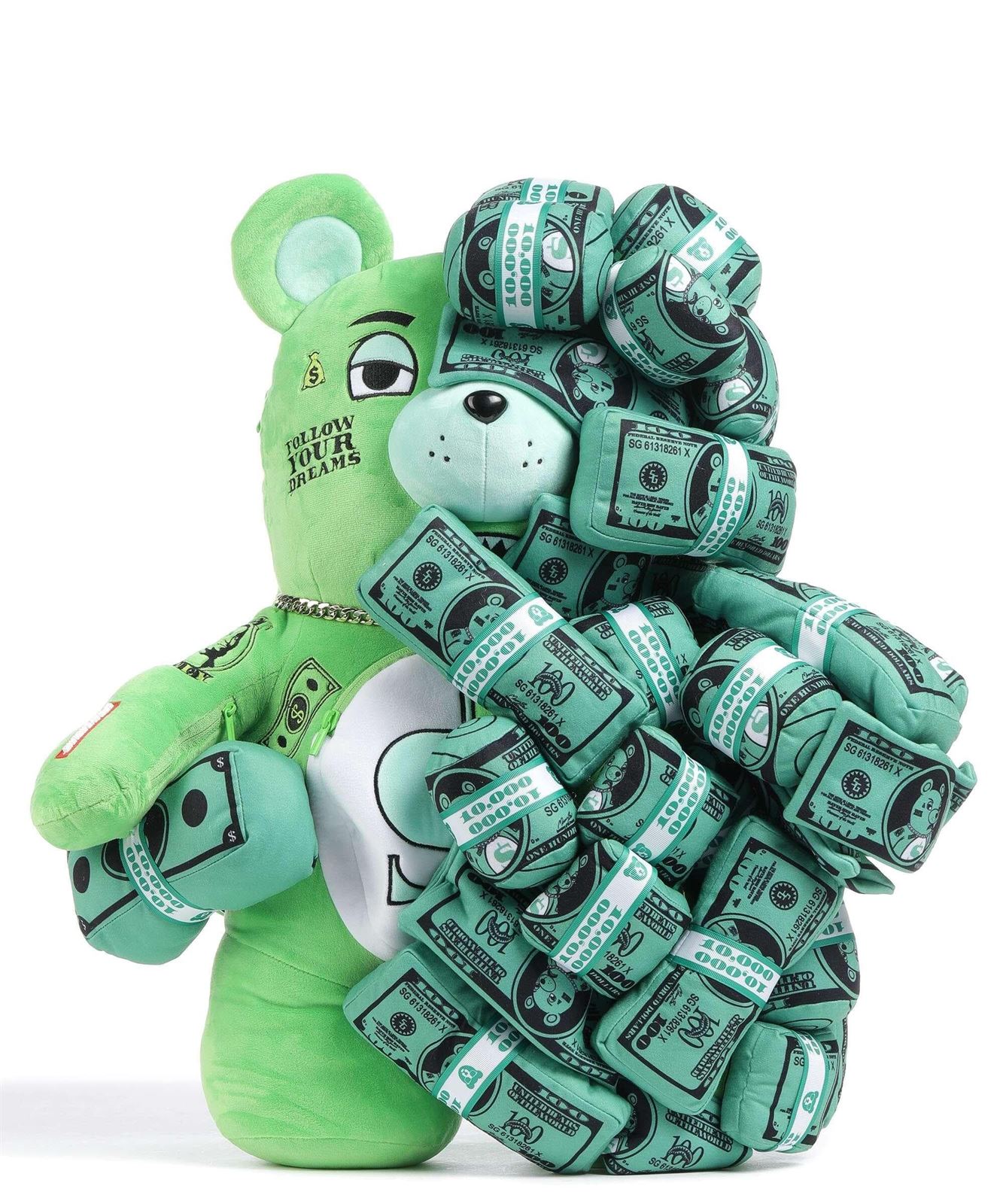 Mochila Sprayground Money On Money Bear 910B5046NSZ green - Imagen 1